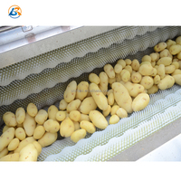 Automatische Aardappelschilmachine Wasmachine Wortelreinigingsmachine Borstelrol Groenteschiller En Wasmachine