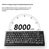 Keyboard Gaming Nirkabel AKKO M1 V5 75% RGB Backlit Programmable Quick Release Gasket Hot Swap Anti Ghosting 2.4G Mekanik
