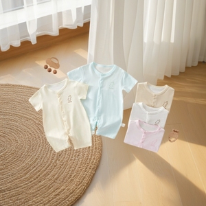 Nuevo Estilo de Ropa de Verano para Bebés, Mamelucos de Algodón de Manga Corta para Bebés, Colores y Estampados Aleatorios, Bodys - Product Image 6