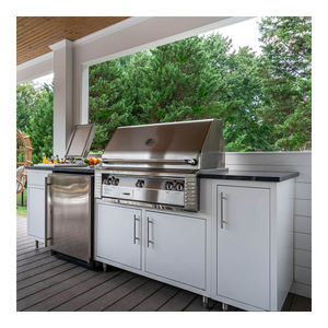 Meubles de rangement de jardin, meubles d'extérieur en forme de L, en forme de I, armoires de cuisine extérieures en acier inoxydable sur mesure - Product Image 3