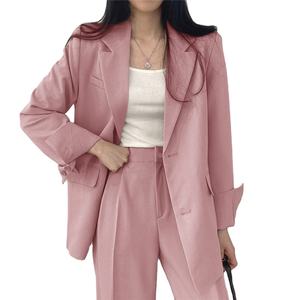 Completo da Donna 2024 all'Ingrosso, Ultima Moda, Giacca da Ufficio, Tailleur Classico Formale con <span class=keywords><strong>Blazer</strong></span> e Pantaloni, Set Due Pezzi - Product Image 1