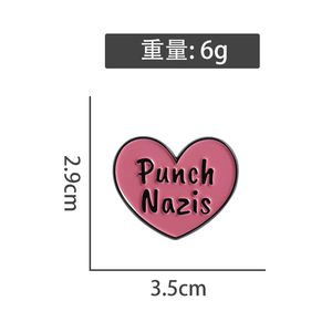 ピンパンチナチスエナメルピンカスタムはあなたの権利を守るブローチラペルバッジ服祖国を守るジュエリー - Product Image 6