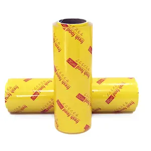 Cling Flim Cling Film Food Wrap Plastic Professional Factory Food Grade Pvc 4 Free Stretch Film Customized Oem Roll Transparent