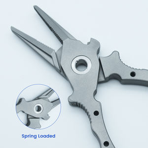 Água salgada resistente a ferrugem titânio liga Multitool chumbo pressionando rosca corte Alicadores pesca - Product Image 6