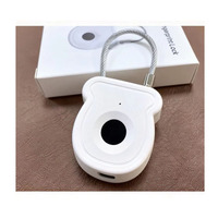 Cadenas intelligent à empreinte digitale avec déverrouillage par code Morse, alimentation d'urgence Type-C, alerte de batterie faible, compact et portable pour une utilisation multi-scénarios