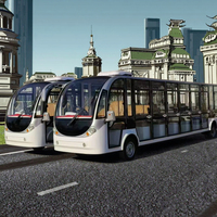 Bus touristique électrique certifié CE Conception de plancher bas pour les visites en voiture et en bus