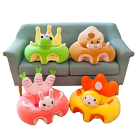 Boneka Hewan Kartun Hadiah Anak-Anak, Sofa Duduk Bayi, Penopang Bayi, Boneka Plush Penenang Bayi