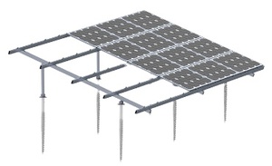 สายดินระบบแผงเซลล์แสงอาทิตย์สำหรับติดตั้งพื้นแผงเซลล์แสงอาทิตย์แบบยืดหยุ่นสำหรับโครงสร้างพื้นดินพลังงานแสงอาทิตย์ - Product Image 2