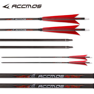 Anak panah bulu murni karbon asli, dengan sisipan kepala panah untuk berburu pita - Product Image 5