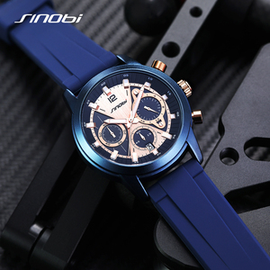 Men's <b>Watch</b> High End Multifunctional Waterproof Silicone Strap Quartz <b>Watch</b> - Product Image 3