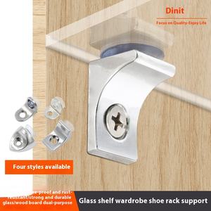 Raccords de meubles <span class=keywords><strong>en</strong></span> alliage de Zinc portables support de panneau mobile <span class=keywords><strong>pour</strong></span> armoire cloison <span class=keywords><strong>verre</strong></span> connecteurs fixes supports d'étagère - Product Image 5