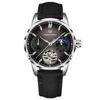 Montres automatiques mécaniques pour hommes PAGANI DESIGN YS021, aiguilles lumineuses, étanches, bracelet en silicone, montre-bracelet