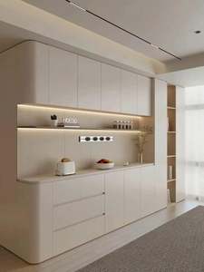 Hot Sale - Factory Direct Sales of High-quality Solid Wood <b>Sideboards</b> in a Warm <b>Cream</b> Color for Living Rooms. - Product Image 5