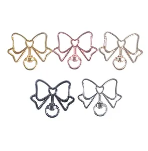 厂家新设计装饰钥匙链蝴蝶蝙蝠造型彩色时尚饰品金属钥匙链