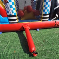 Parcours d'obstacles gonflable de style course premium en PVC DFRL 0,55 mm, certifié EN14960, château gonflable robuste avec garantie de 3 ans