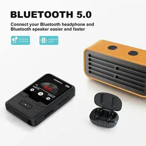 Mini lecteur MP3 sportif 32 Go avec son sans perte, Bluetooth 5.0, podomètre, radio FM, nouveau design, écran 1,44 pouce. - Product Image 3