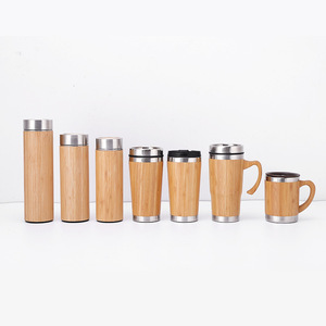 Botella de agua de madera de acero inoxidable ecológica personalizada <span class=keywords><strong>2023</strong></span> al por mayor - Product Image 5