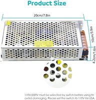 Alimentation à découpage AC-DC 5V 20A 100W avec boîtier en aluminium, convertisseur adaptateur pour caméras LED, éclairage pixel, vidéosurveillance