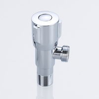Válvula Angular de Acero Inoxidable Económica al por Mayor G1/2, Válvula de Cierre Universal para Baño, Inodoro y Fregadero de Cocina