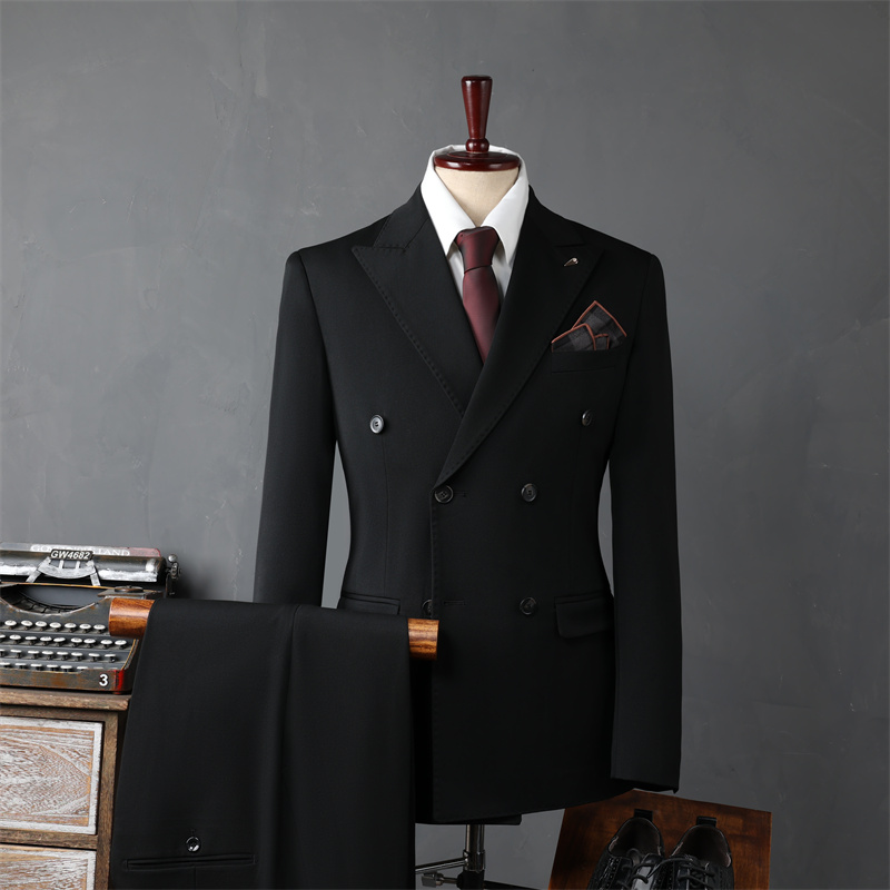 Set due pezzi nero [pantaloni da abito]