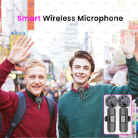 Microphone Lavalier Sans Fil Professionnel 2025 pour iPhone 17 Pro Max iPad Android, Anti-Bruit et Enregistrement Sonore Cristal