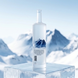 Bouteille de vin en verre <span class=keywords><strong>blanc</strong></span> cristal de haute qualité sophistiquée avec bouchon à couronne Capacités de 375 ml/500 ml/750 ml Liqueur Vodka Tequila <span class=keywords><strong>Whisky</strong></span> - Product Image 4