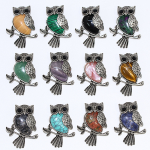 Collares de Plata con Diseño de Búho para Adolescentes y Niñas, Colgante de Piedra de Cristal Curativa, Energía Espiritual Clásica, Regalo Infantil Aonaya - Product Image 1