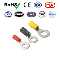 Cosses de raccordement isolées pré-assemblées en cuivre étamé pressé à froid série RV pour terminaison de câble