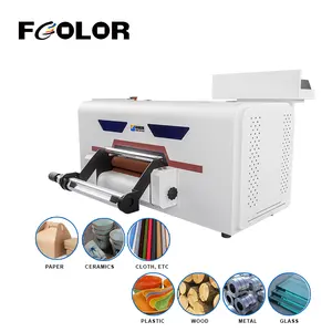 New 30cm Roll-to-Roll UV DTF Label Printer For XP600 Dua Head High-Accuracy Automatic Digital Multicolor Ink Easy To Operate