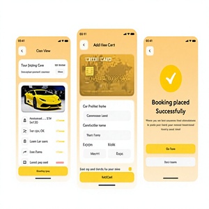 Aplicación de reserva de taxis con seguimiento en vivo de los conductores, estimaciones de tarifas y pagos digitales seguros. - Product Image 1