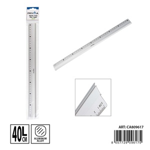 40 cm alluminio PVC righello metallo strumento di scrittura e 8057729096175 di cancelleria