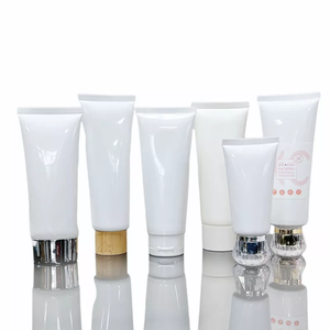 Cosmetic Packaging Tubes 80ml <b>Customized</b> Squeeze Soft Plastic Tube Manufacturers for Skin Care Hand Cream Lotion Logo Custom - Product Image 2