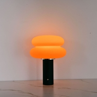 Lampe de table sans fil 3W à intensité variable en forme de hamburger, design mignon, pour la maison, le salon, veilleuse LED avec prise USB