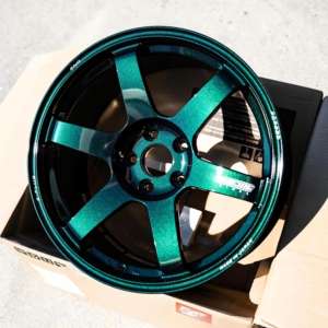 5X114.3 5X120 5x100รังสี <span class=keywords><strong>Te37</strong></span> Saga S-Puls สีเขียวรถแข่ง17 18 19 20 21นิ้วล้อปลอมสำหรับ S2000 FK8 BRZ ขอบ M5 F90ขอบรถ - Product Image 3