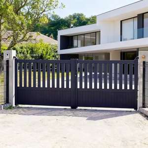 Nouveau meilleur <span class=keywords><strong>prix</strong></span>, porte coulissante de jardin de villa extérieure en alliage d'aluminium moderne, écologique, avec revêtement en poudre - Product Image 4