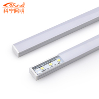Éclairage d'armoire moderne 5W 6W 12W 18W SMD 2835 LED 3000K-6000K Barre lumineuse réglable pour cuisine intérieure Aluminium Montage en surface Plastique