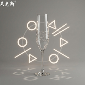 Bicchieri in Cristallo Trasparente Senza Piombo <span class=keywords><strong>per</strong></span> Flûte e Calici da Vino, Design Elegante e Classico, Capacità 190ml, Leggeri - Product Image 5