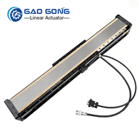 Actuador Lineal de Aluminio con Motor Lineal de Accionamiento Directo de Precisión, Velocidad de 4000 mm/s, Repetibilidad de 1 m, Empuje de 545 N, Carga de 25 kg