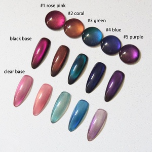 Esmalte de Uñas en Gel Iridiscente Efecto Ojo de Gato de 15ml: Cambio de Color, Camaleón Magnético - Product Image 2
