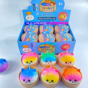 Nouveau design Jouets Squishy colorés en forme de boulettes anti-stress, Jouets Fidget mystère arc-en-ciel pour enfants et adultes - Product Image 1