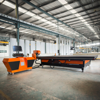 Table de découpe automatique de verre CNC YBKE, machine de découpe de verre et d'acier haute précision, contrôlée par PLC, 380V 7KW 3-18mm
