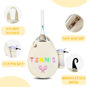 Mochila Cruzada Impermeable de 25L para Tenis y Pickleball para Mujer, con Bolsillos para Pelotas con Separación Seco-Húmedo y Protección Antirrobo - Product Image 3