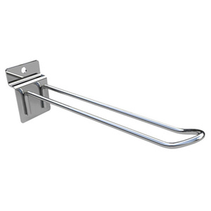 핫 세일 MDF 금속 Slatwall 유로 더블 디스플레이 <span class=keywords><strong>U</strong></span> 모양 후크 - Product Image 1