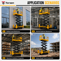 Plataforma Elevadora de Tijera Torsen Directa de Fábrica, de 8m a 15.8m, 227-450kg, con Opciones de Voltaje y Plataforma Personalizables