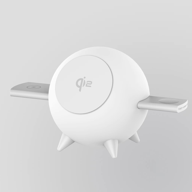 New Arrival Magnetic 3 in 1 Mobile Phone Qi2  Fast Wireless Charger with Night Lamp Charging Station Dock Stand for Home