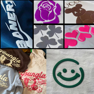 Transferts sérigraphiés en relief personnalisables, transferts 3D en relief, impressions <span class=keywords><strong>vinyle</strong></span>, <span class=keywords><strong>impression</strong></span> de transfert de logo unique pour t-shirts - Product Image 2