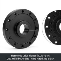 Boîtier d'encodeur de servomoteur robotique usiné CNC multi-axes OEM en aluminium anodisé, faible MOQ 1 pièce, fabricant
