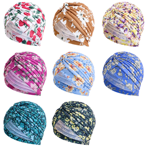 <span class=keywords><strong>Bonnet</strong></span> imprimé floral, Turban pour femmes, nouvelle collection, couvre la tête, <span class=keywords><strong>chimio</strong></span>, perte de cheveux, chapeau de sommeil - Product Image 6