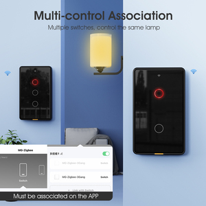 Interruptor de Luz Inteligente ZigBee Smart Life, Panel Táctil de Pared, Control por Voz con <span class=keywords><strong>Alexa</strong></span> y Google Home, 10A 120-250V - Product Image 6