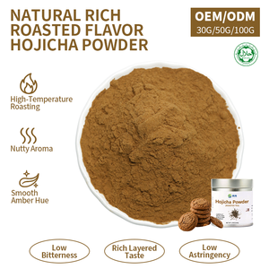 Polvere di Tè Verde Hojicha Tostato 100% Puro, Matcha Marrone a Basso Contenuto di Caffeina, Polvere di Tè Hojicha di Qualità Barista - Product Image 1
